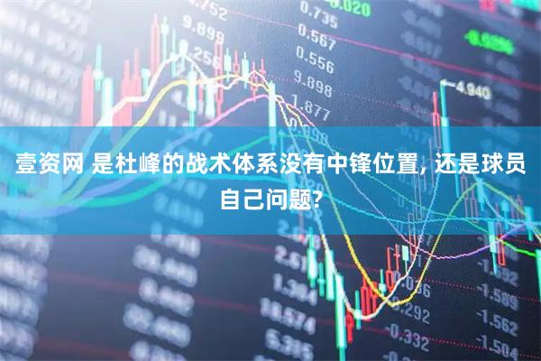 壹资网 是杜峰的战术体系没有中锋位置, 还是球员自己问题?